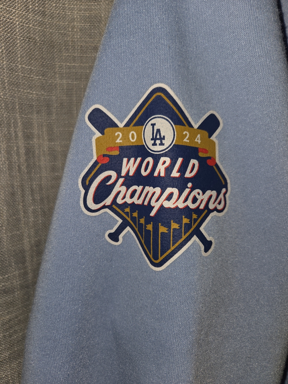 Los Angeles Light Blue Womens nigjt 2024 Crewneck Sweatshirt - Picture 5 of 6